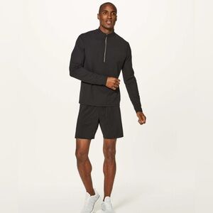 Lululemon Surge Warm 1/2 Zip Black Run Stretch Athletic Yoga Long Sleeve Top M